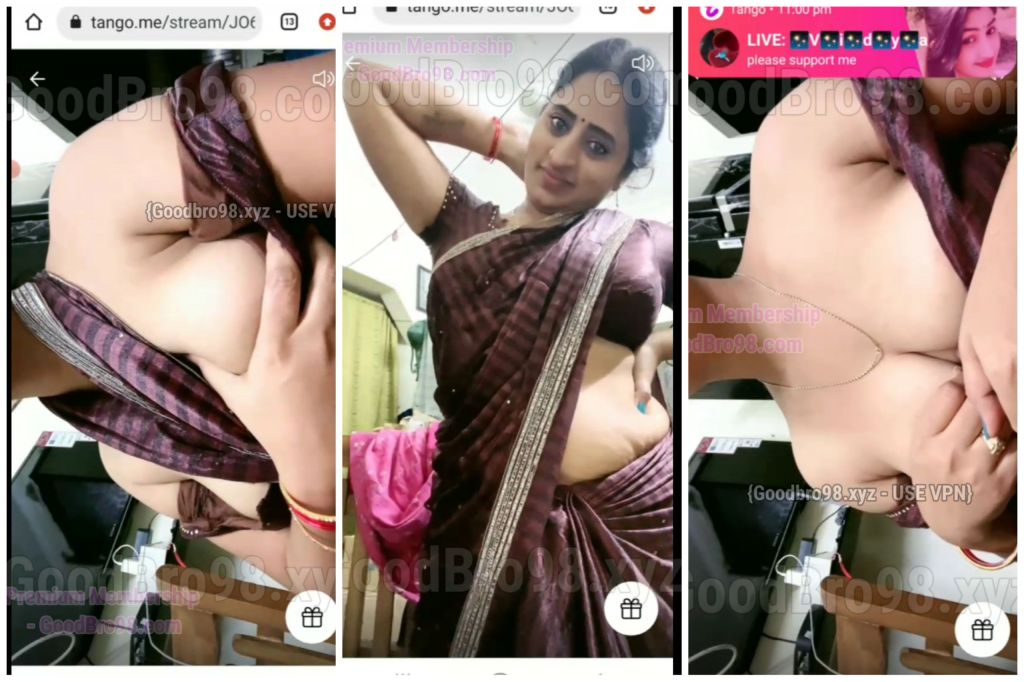 Super Sexy Telegu Tango Model Teasing Her Tities So Good