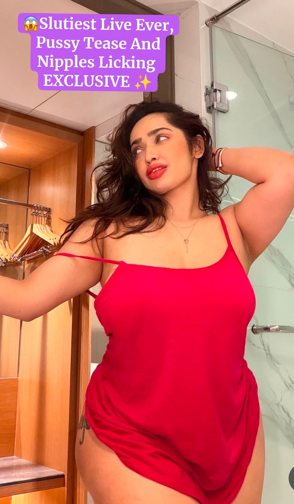 Aditi Mistry New Live ~ FIRST ON WHOLE INTERNET LICKING NIPPLES AND PUSSY SLIP