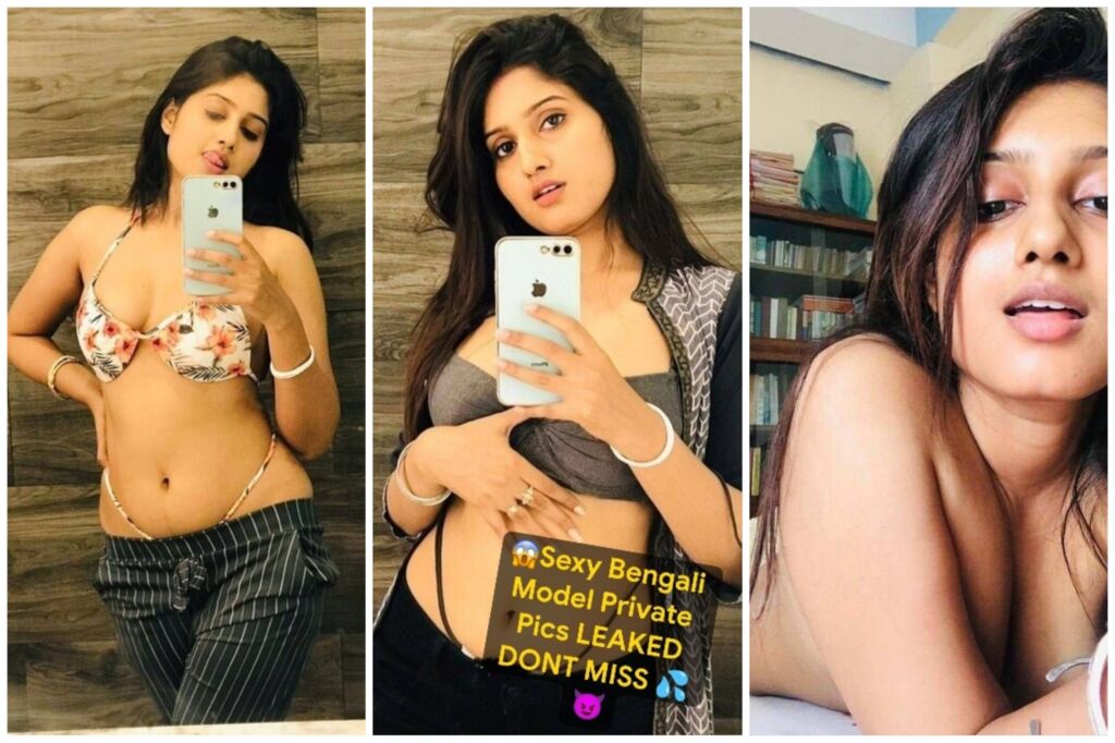 Bengali Bong Model ~ HER UNSEEN FIRST TIME ON INTERNET TEASING WILD