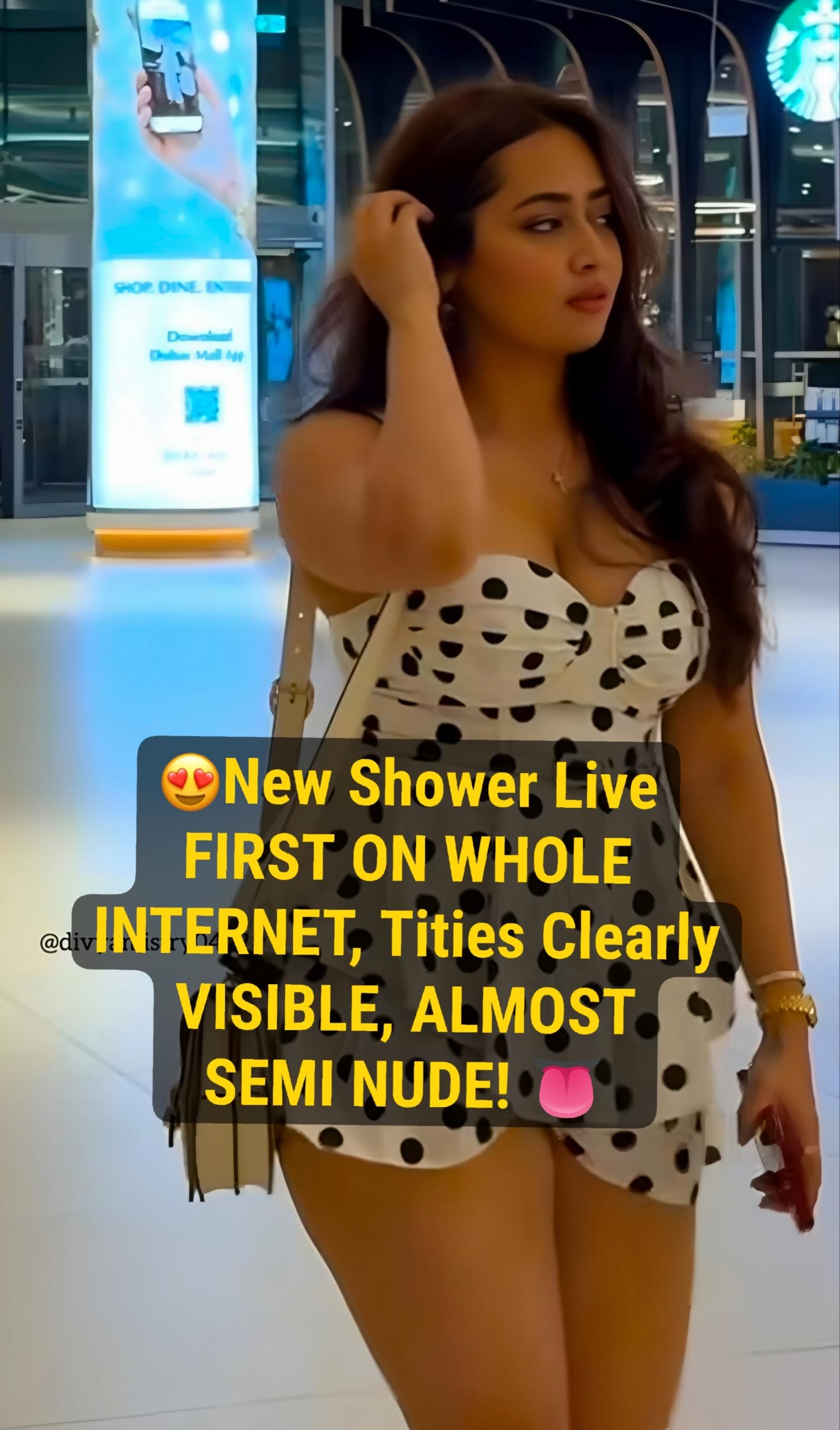 Divya Mistry ~ New Shower Premium Live, Full Boobies Teasing FIRST ON NET EXCLUSIVE