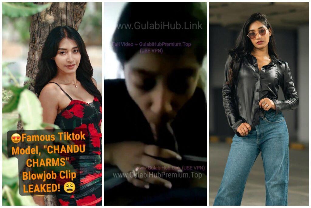100% IT WILL GET DELETED, HIGH PROFILE BITCH ~ Chandu Charms Famous Tiktoker Exclusive Blowjob Leaked Clip FULL NUDE EXCLUSIVE