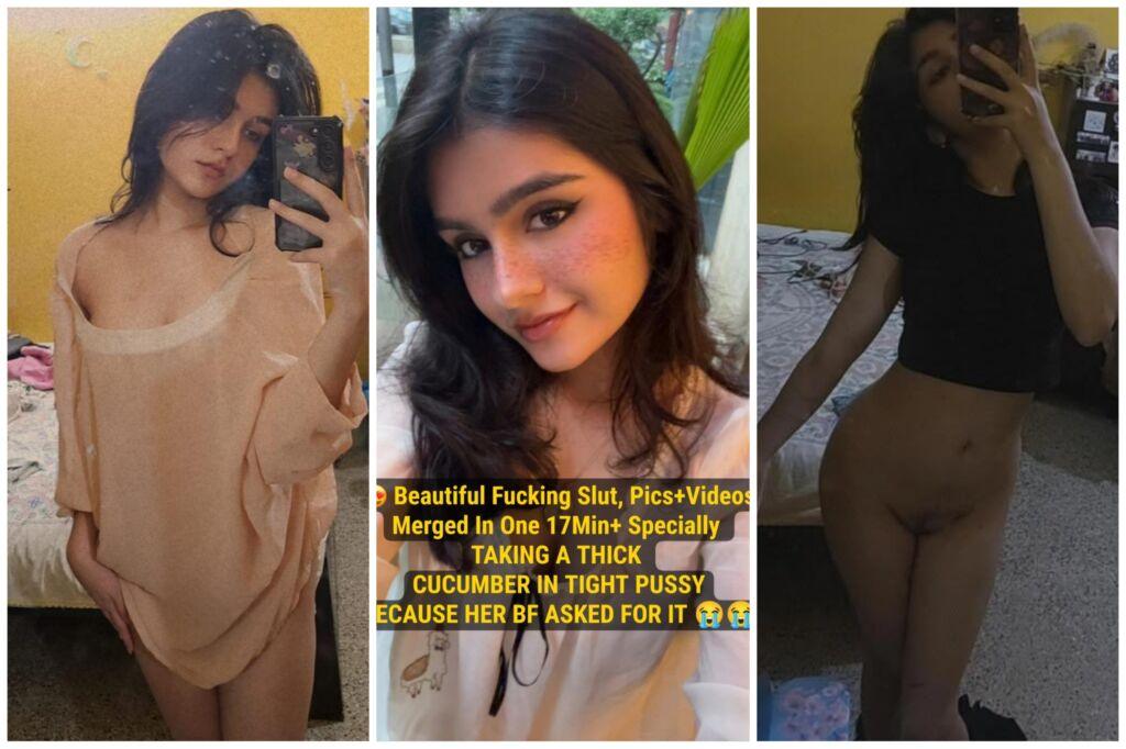 “Sabse Mota Wala Select Karo And Ghusao” ~ Weird Request From This Cute Bitch Bf, SUPER TIGHT PUSSY WATCH HER EXPRESSIONS
