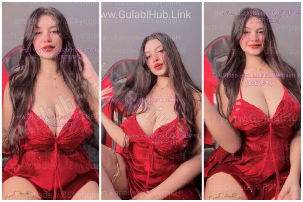 Shanaya Katiyan ~ Famous Insta Celeb Red Lingerie Boobies And Body Closeup Full EXCLUSIVE