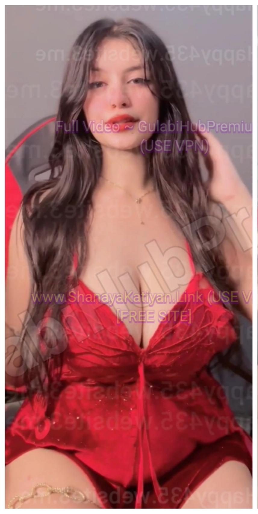 Shanaya Katiyan ~ Famous Insta Celeb Red Lingerie Boobies And Body Closeup Full EXCLUSIVE